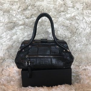 🎉HP🎉 Black Croc Ferragamo Bag